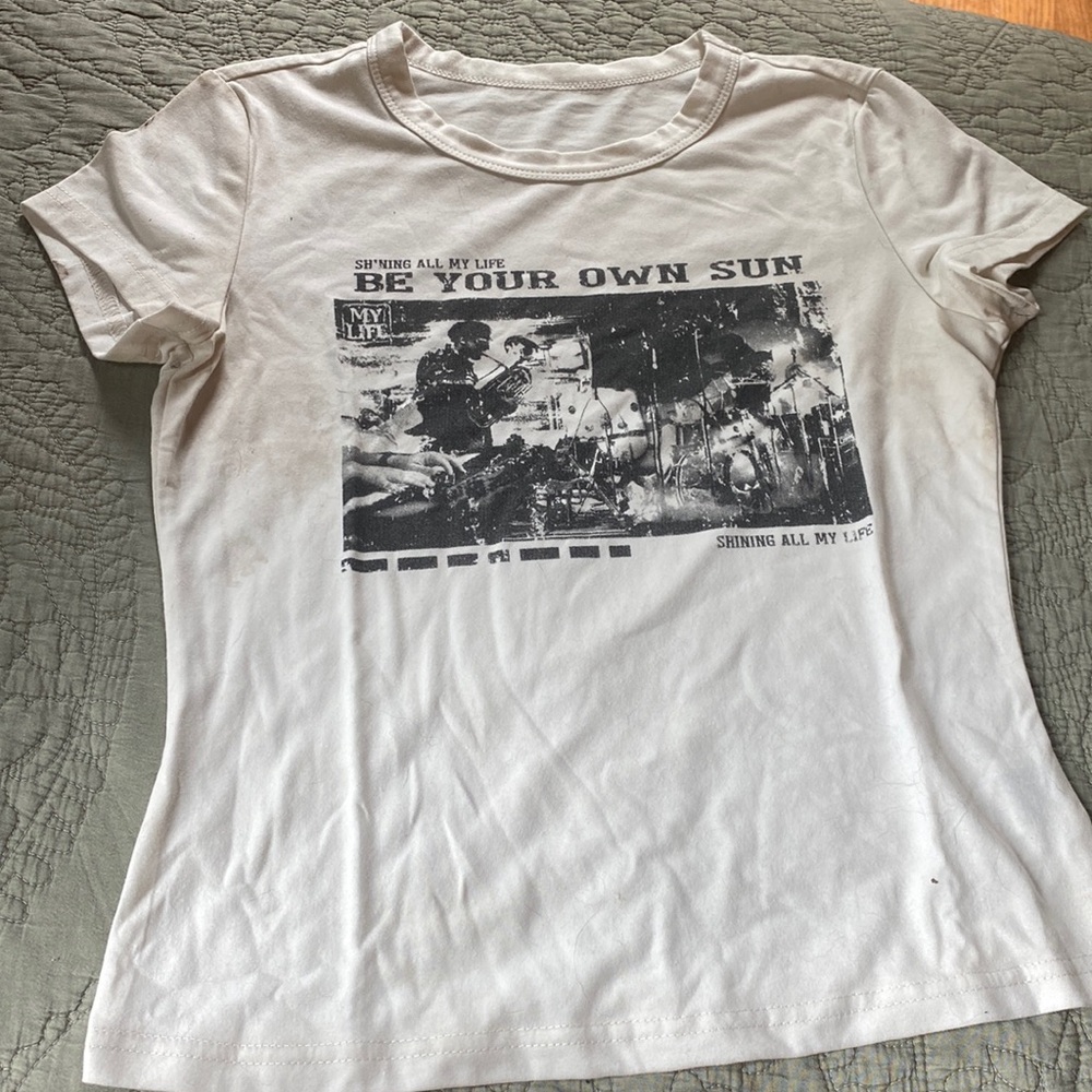 Aesthetic White baby tee